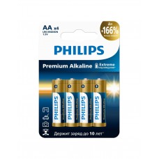 Philips Батарейки LR6M4W/51 АА алкалиновые 1,5v, LR6-4BL Premium (4/48/144/17280). Блистер 4 шт. арт.:Б0069085