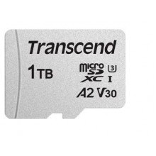 Флеш карта microSD 1TB Transcend microSDXC Class 10 UHS-I U3, V30, A2, (SD адаптер), TLC арт.:TS1TUSD300S-A