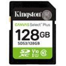 Kingston Technology Флеш карта SD 128GB Kingston SDXC Class 10 UHS-I U1 V10 Canvas Select Plus 150Mb/s арт.:SDS3/128GB