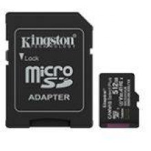 Kingston Technology Флеш карта microSD 512GB Kingston microSDXC Class 10 UHS-I U1 A1 V 10 Select Plus (SD адаптер) 150MB/s арт.:SDCS3/512GB