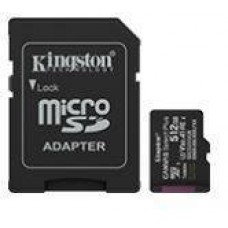 Kingston Technology Флеш карта microSD 512GB Kingston microSDXC Class 10 UHS-I U3 A1 V30 Select Plus (SD адаптер) 150MB/s арт.:SDCS3/512GB