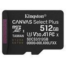 Kingston Technology Флеш карта microSD 512GB Kingston microSDXC Class 10 UHS-I U1 A1 V 10 Select Plus 150MB/s арт.:SDCS3/512GBSP