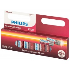 Philips Батарейки LR6P12W/51 АА алкалиновые 1,5v, LR6-12BL Power (12/240/19200). Блистер 12 шт. арт.:Б0064661