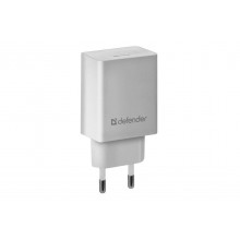 Defender Сетевой адаптер EPA-10 белый, 1хUSB, 5V/2.1А, пакет_1 арт.:83549