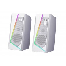 DEFENDER Redragon Акустическая 2.0 система Anvil белый,5 Вт,RGB,USB+3.5мм арт.:71775 DEFENDER Redragon Акустическая 2.0 система Anvil белый,5 Вт,RGB,USB+3.5мм арт.:71775