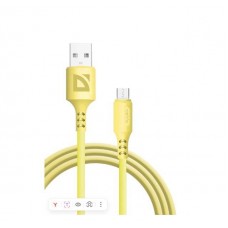 Defender Кабель F207 Micro, USB 2.0 (AM) - microUSB 2.0 (BM), 1метр, 2.4А, силиконовая оплетка, жёлтый. арт.:87108YEL Defender Кабель F207 Micro, USB 2.0 (AM) - microUSB 2.0 (BM), 1метр, 2.4А, силиконовая оплетка, жёлтый. арт.:87108YEL