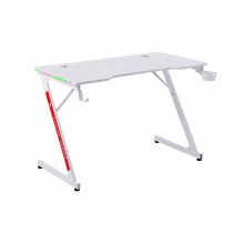 Defender Игровой компьютерный стол Solas подвес кружк+гарн,бел,МДФ,RGB арт.:64073