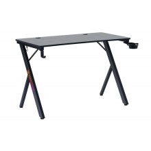 Defender Игровой компьютерный стол AroX подвес кружк+гарн,черн,МДФ,RGB арт.:64076