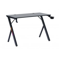 Defender Игровой компьютерный стол AroX подвес кружк+гарн,черн,МДФ,RGB арт.:64076