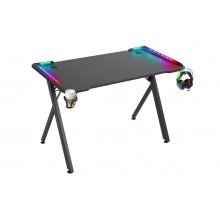 Defender Игровой компьютерный стол Gamer RGB,подвес круж+гарн.,черн,120 арт.:64330 Defender Игровой компьютерный стол Gamer RGB,подвес круж+гарн.,черн,120 арт.:64330