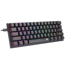 Defender Механическая клавиатура Cairon GK-081 RU,радуж,красн.св.,61кн,черн. арт.:45081