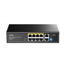 Cudy FS1010P Коммутатор с 8 портами 10/100 Мбит/с, 2 портами Uplink и поддержкой PoE+ (120 Вт)