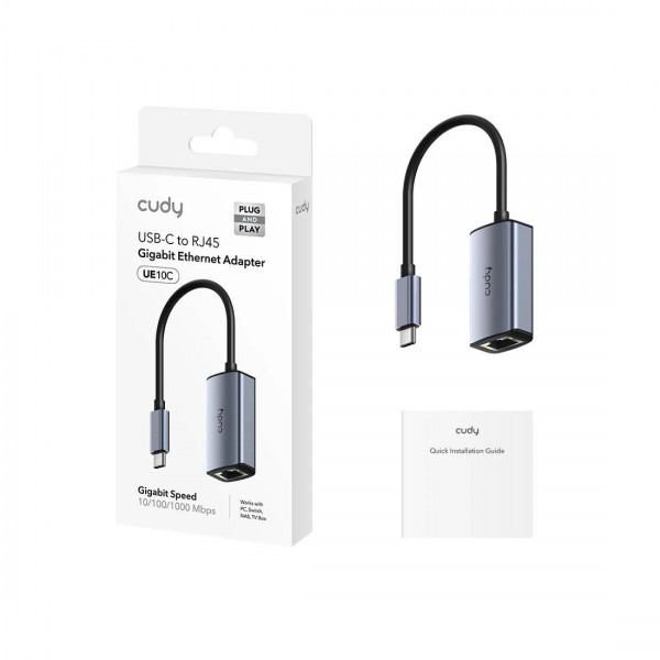 Cudy UE10C Переходник USB-C — Ethernet