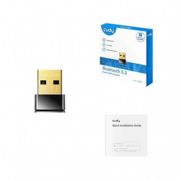 Cudy BU530 Сверхкомпактный USB-адаптер с поддержкой Bluetooth 5.3