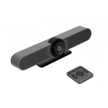 Logitech Веб-камера MeetUp, Ultra HD 4K, 3840 х 2160, 30 кад/сек, 8 Мп, 120°, шумоподавление, USB 3.0, кабель 5м, черный арт.:960-001102