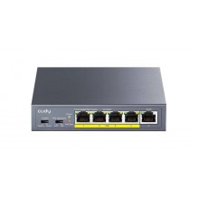 Cudy GS1005P Коммутатор с 5 гигабитными портами и поддержкой PoE+ (60 Вт)