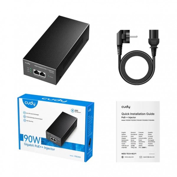 Cudy POE400 Гигабитный адаптер PoE++ (90 Вт)