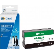 Картридж струйный G&G, HP 3ED71A черный 80ml с чипом арт.:GG-3ED71A