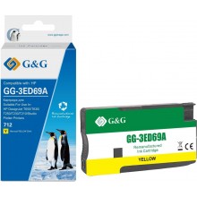 Картридж струйный G&G, HP 3ED69A желтый 29ml с чипом арт.:GG-3ED69A