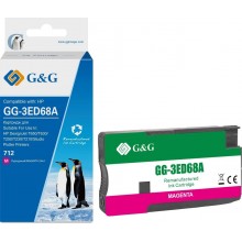 Картридж струйный G&G, HP 3ED68A пурпурный 29ml с чипом арт.:GG-3ED68A