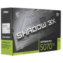Видеокарта RTX5070Ti 16GB MSI SHADOW 3X OC (RTX 5070 Ti 16G SHADOW 3X OC)