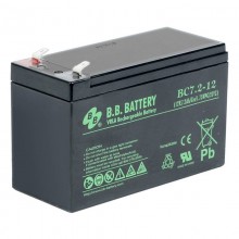 Аккумуляторная батарея B.B. Battery BC 7.2-12 (12V 7,2Ah ДхШхВ 151x65x100 мм, масса 2,2 кг) клеммы F2 арт.:BC 7,2-12