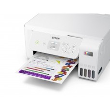 МФУ струйный Epson EcoTank L3266 А4/цвет/33 стр, USB/WiFi, 4 цвета/ чернила 103/ экран 3,7 см/ белый C11CJ664 арт.:C11CJ66416