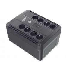 SMARTWATT ИБП UPS SAFE PRO 650, Li-AS, Br, 600/360 ВА/Вт, LED, USB, RJ11/45, SCHUKOx8, 1*7 Ач арт.:3703020270004