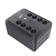 SMARTWATT ИБП UPS SAFE PRO 650, Li-AS, Br, 600/360 ВА/Вт, LED, USB, RJ11/45, SCHUKOx8, 1*7 Ач арт.:3703020270004