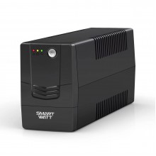 SMARTWATT ИБП UPS UNI 850E, Li-AS, T, 850/480 ВА/Вт, LED, SCHUKOx2, 1*9 Ач арт.:3703020390008