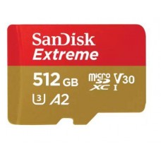 Флеш карта microSD 512GB SanDisk microSDXC UHS-I A2 V30 U3 Extreme 190MB/s арт.:SDSQXAV-512G-IN6MS