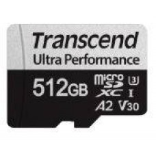 Флеш карта microSD 512GB Transcend Ultra Perfomrance microSDXC Class 10 UHS-I U3, V30, A2, (SD адаптер) арт.:TS512GUSD340S
