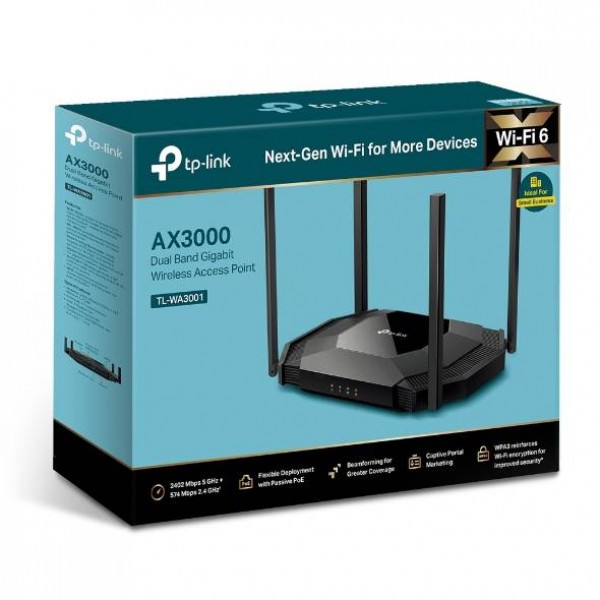 TP-Link TL-WA3001 Двухдиапазонная беспроводная точка доступа AX3000
