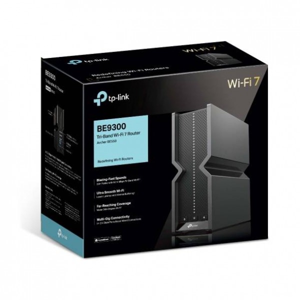 TP-Link Archer BE550 Трехдиапазонный Wi-Fi 7 роутер BE7200