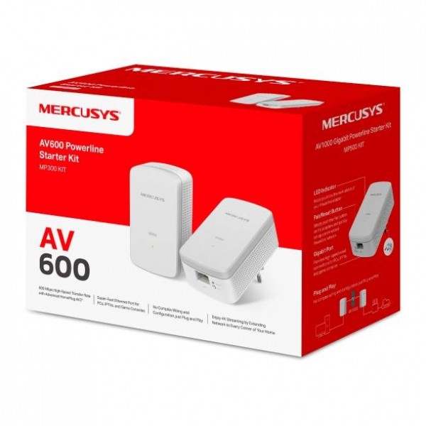 Mercusys MP300 KIT Комплект адаптеров Powerline AV600