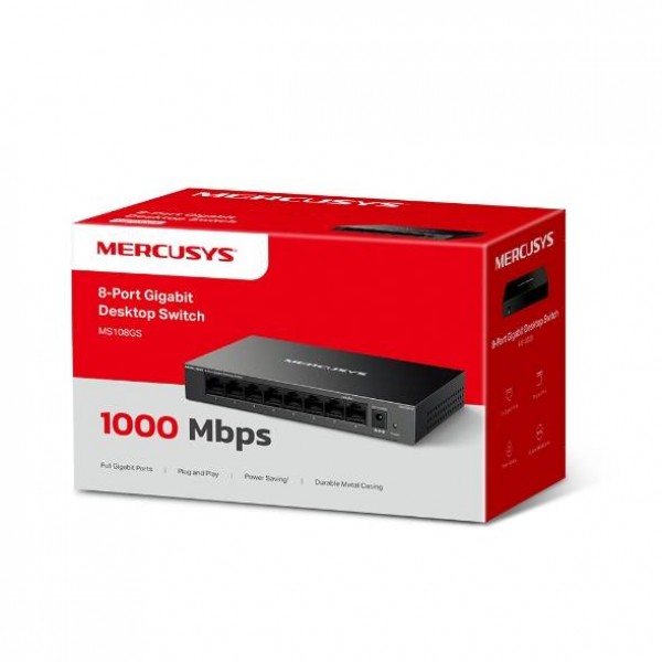 Mercusys MS108GS-M2 Настольный коммутатор с 8 портами 2,5 Гбит/с