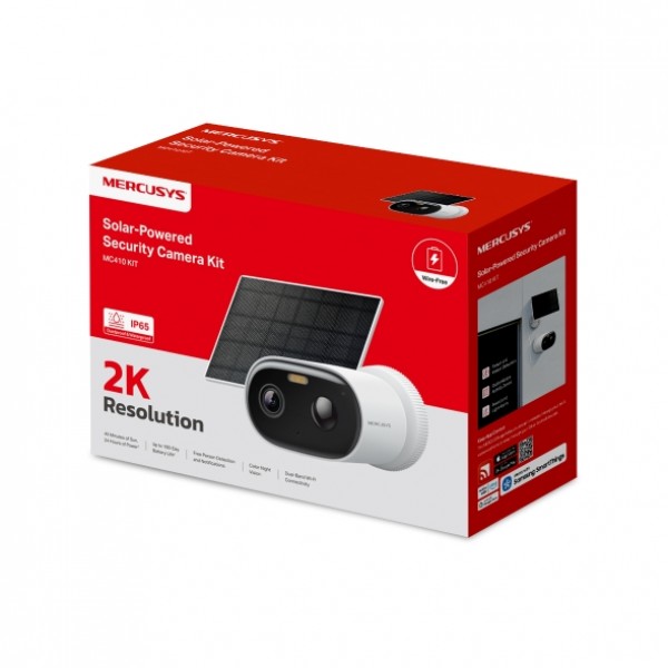 Mercusys MC410 KIT Комплект умной камеры с солнечной панелью