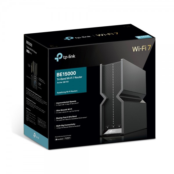 TP-Link Archer BE700 Трехдиапазонный маршрутизатор Wi-Fi 7 BE15000