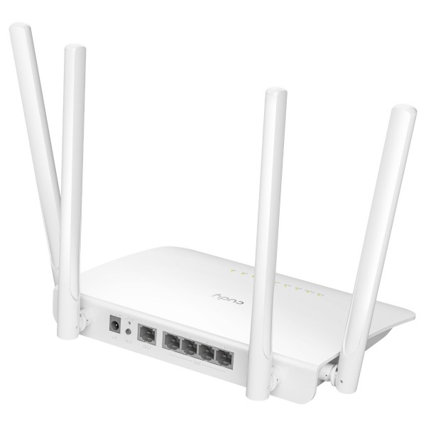 Cudy WR1300 V5.0 Wi-Fi роутер АС1200, 2,4/5 ГГц, до 1167 Мбит/с, 5x1 Гбит/с, MU-MIMO, 4 антенны, белый арт.:WR1300 5.0