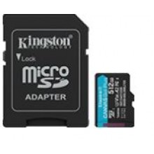 Kingston Technology Флеш карта microSD 512GB Kingston microSDXC Class 10 UHS-I U3 A2 V30 Canvas Go! Plus (SD адаптер) 200MB/s арт.:SDCG4/512GB Kingston Technology Флеш карта microSD 512GB Kingston microSDXC Class 10 UHS-I U3 A2 V30 Canvas Go! Plus (SD адаптер) 200MB/s арт.:SDCG4/512GB