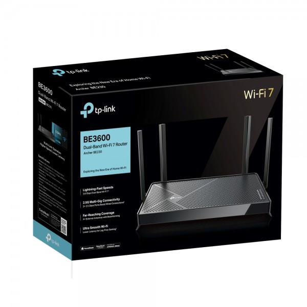 TP-Link Archer GE230 Двухдиапазонный игровой роутер Wi-Fi 7 BE3600