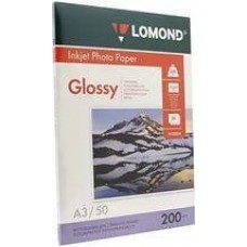 Фотобумага LOMOND Односторонняя Глянцевая, 200г/м2, A3 (29,7X42см) 50л. для струйной печати. арт.:0102024