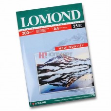 Фотобумага LOMOND Одностороняя Глянцевая, 200г/м2,A4 (21X29,7см)/25л. для струйной печати арт.:0102046