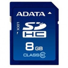 Флеш карта SD 8GB A-DATA SDHC Class 10 арт.:ASDH8GCL10-R