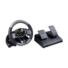Defender Игровой руль Forsage GTR / ПК/ USB 3.0/ D-Pad - 8/ 12 кн.+ рычаг передач/ вибр. руля/блок газ+тормоз/присоски. арт.:64367