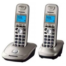 Р/телефон Panasonic KX-TG2512RUN (платиновый, 2 трубки)