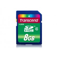 Флеш карта SD 8GB Transcend SDHC Class 4 арт.:TS8GSDHC4