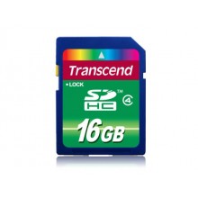 Флеш карта SD 16GB Transcend SDHC Class 4 арт.:TS16GSDHC4