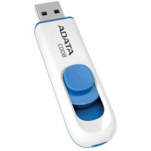 Флеш накопитель 8GB A-DATA Classic C008, USB 2.0, Белый арт.:AC008-8G-RWE