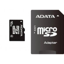 Флеш карта microSD 16GB A-DATA microSDHC Class 4 (SD адаптер) арт.:AUSDH16GCL4-RA1